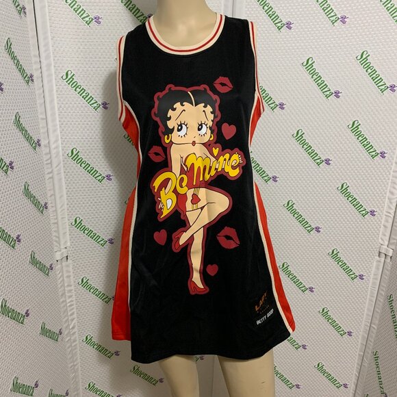Headgear Classics Basketball Jersey Dress Lady Elite Betty Boop Be Mine Women M - Picture 1 of 8